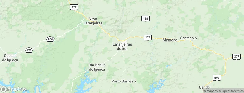 Laranjeiras do Sul, Brazil Map