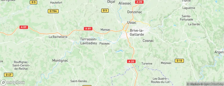 Larche, France Map