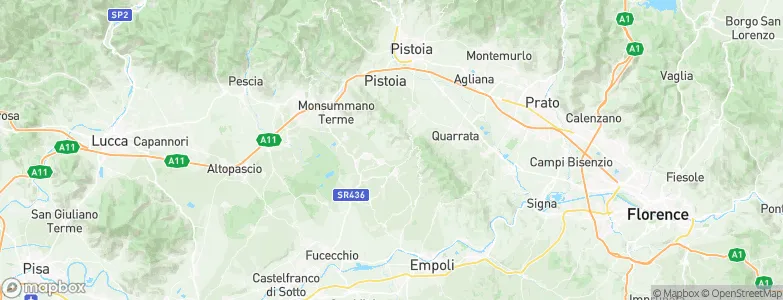 Larciano, Italy Map