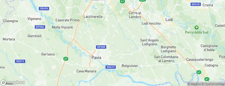 Lardirago, Italy Map
