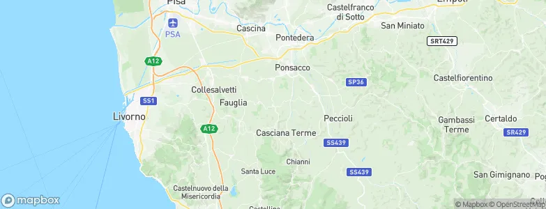 Lari, Italy Map