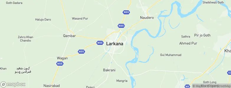 Larkana, Pakistan Map