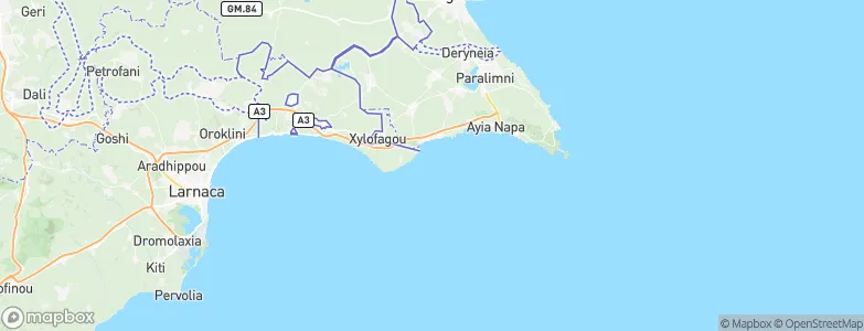 Larnaka, Cyprus Map