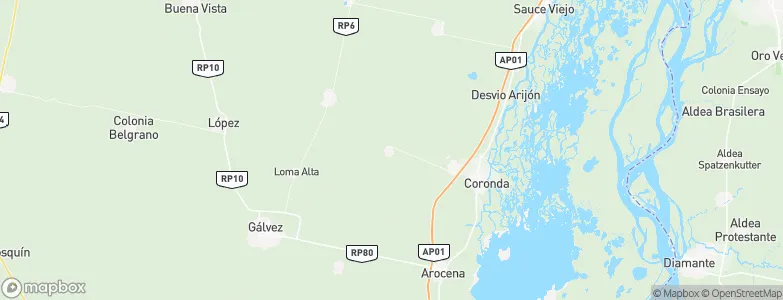 Larrechea, Argentina Map