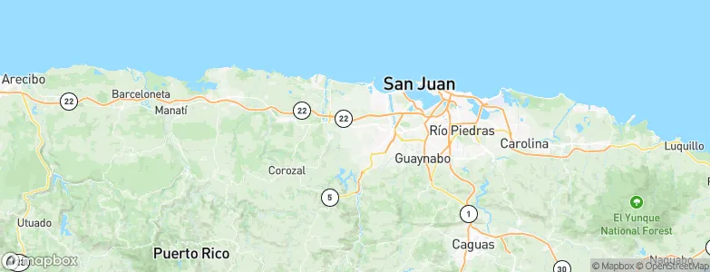 Las Arenas, Puerto Rico Map