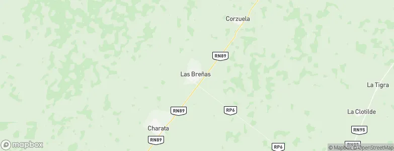 Las Breñas, Argentina Map