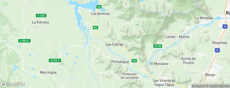 Las Cabras, Chile Map