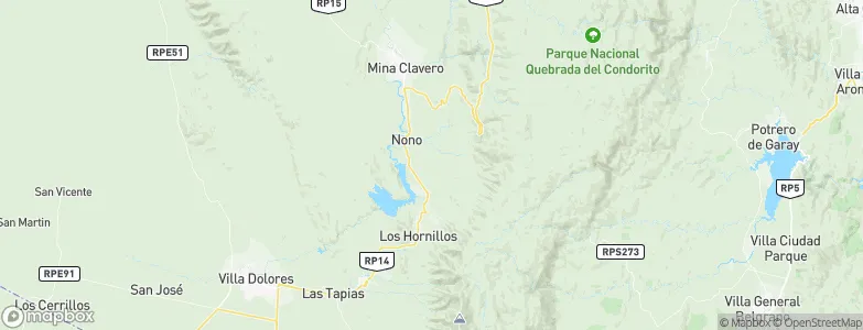 Las Calles, Argentina Map