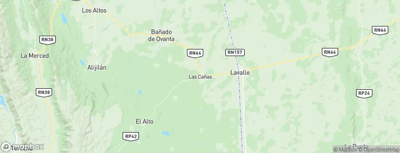 Las Cañas, Argentina Map