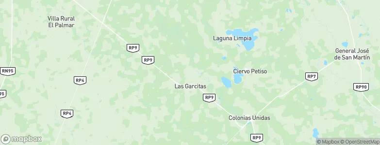 Las Garcitas, Argentina Map