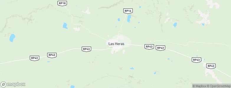 Las Heras, Argentina Map