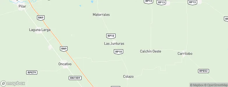 Las Junturas, Argentina Map