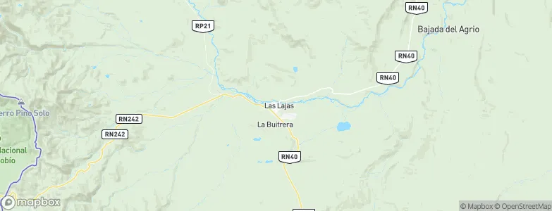 Las Lajas, Argentina Map