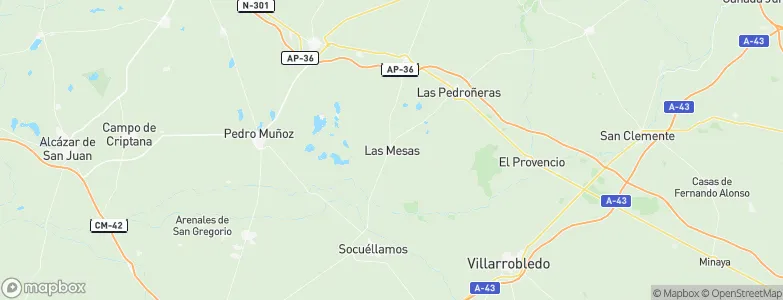 Las Mesas, Spain Map