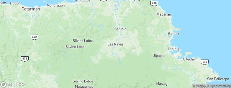 Las Navas, Philippines Map