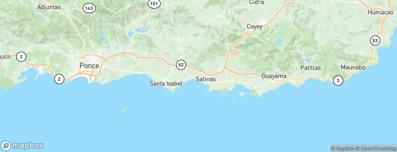 Las Ochenta, Puerto Rico Map
