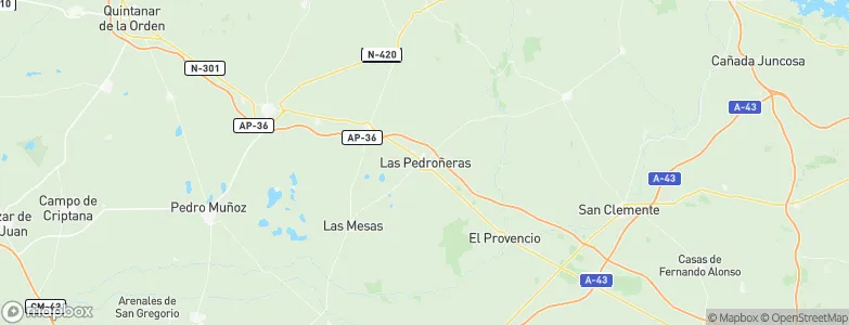 Las Pedroñeras, Spain Map