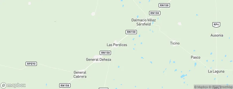 Las Perdices, Argentina Map