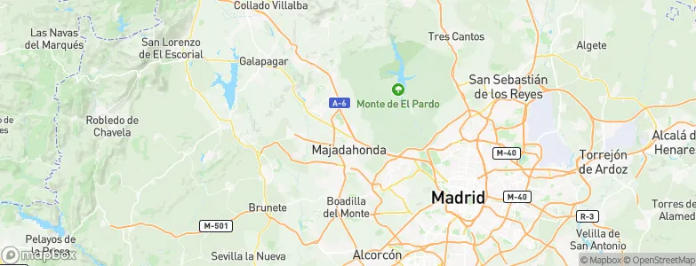 Las Rozas de Madrid, Spain Map