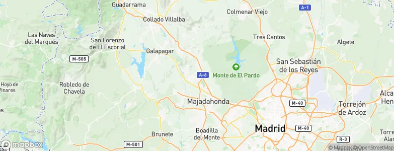 Las Rozas de Madrid, Spain Map