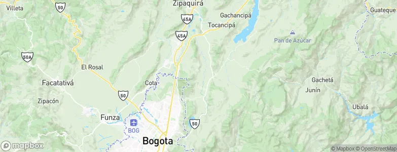 Las Tominejas, Colombia Map