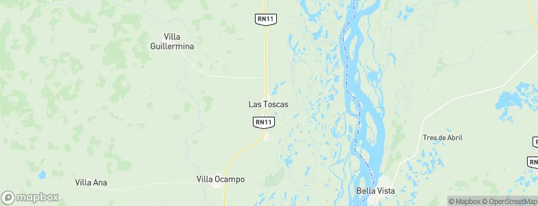 Las Toscas, Argentina Map