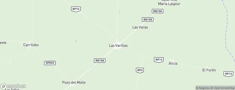Las Varillas, Argentina Map