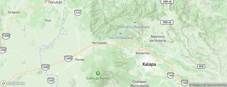Las Vigas de Ramírez, Mexico Map