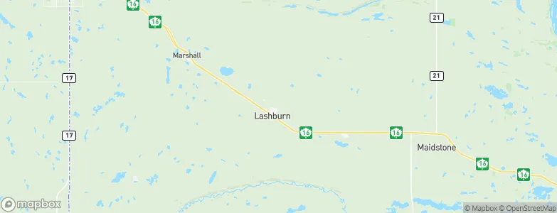 Lashburn, Canada Map