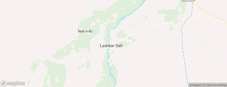 Lashkar Gah, Afghanistan Map