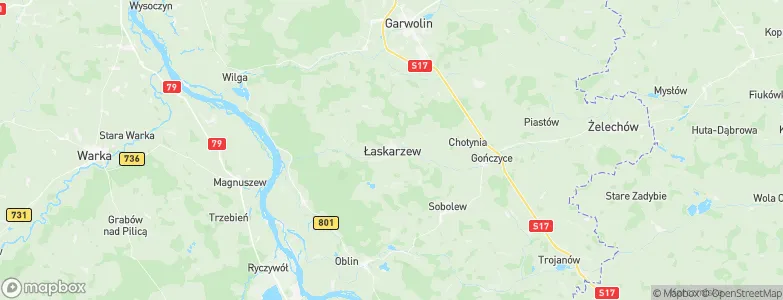 Łaskarzew, Poland Map
