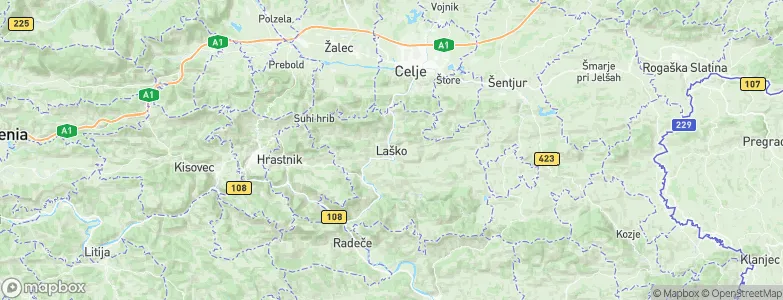 Laško, Slovenia Map