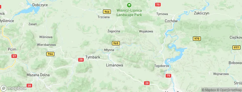 Laskowa, Poland Map