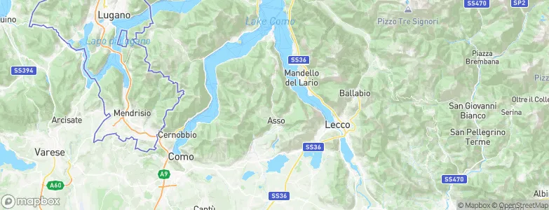Lasnigo, Italy Map
