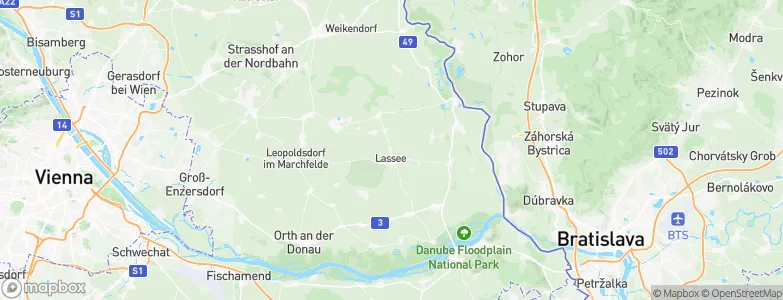 Lassee, Austria Map