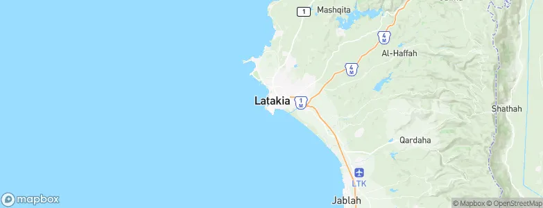 Latakia, Syria Map