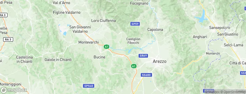 Laterina, Italy Map
