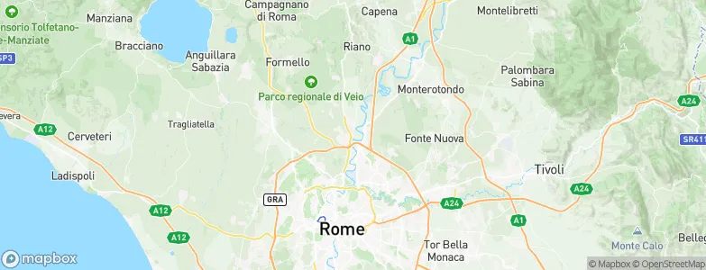 Latium, Italy Map