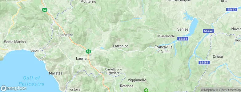 Latronico, Italy Map