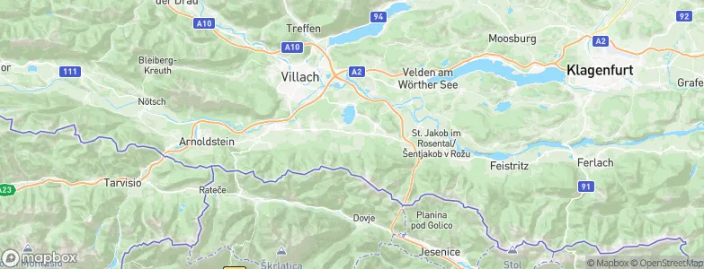 Latschach ober dem Faakersee, Austria Map