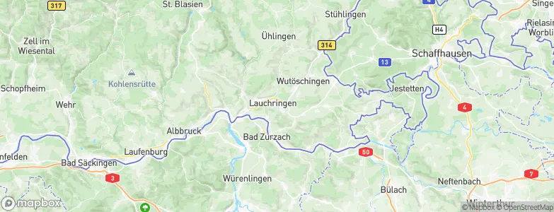 Lauchringen, Germany Map