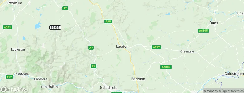 Lauder, United Kingdom Map