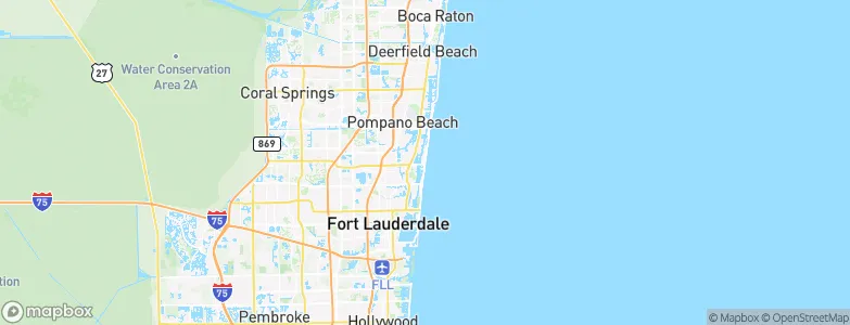 Lauderdale by the sea, United States Map