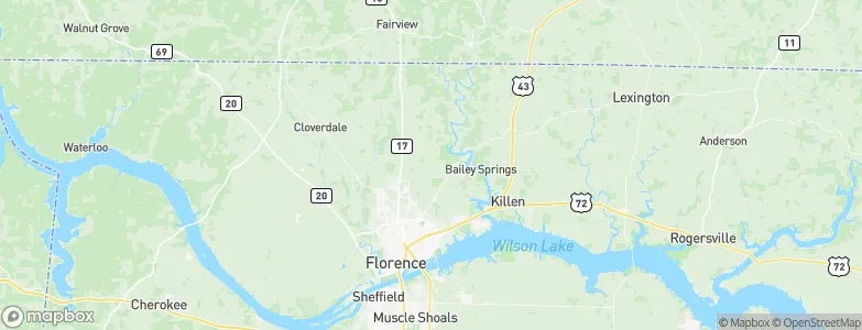 Lauderdale, United States Map
