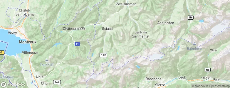 Lauenen, Switzerland Map