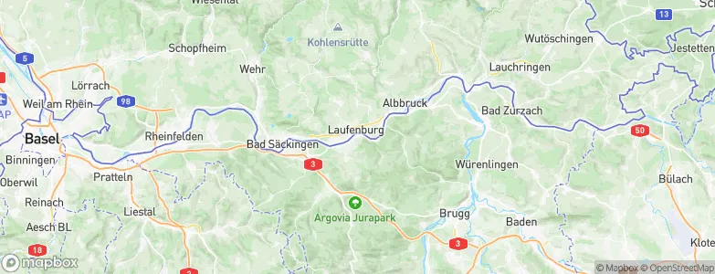 Laufenburg, Switzerland Map