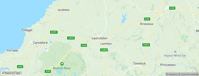 Launceston, United Kingdom Map