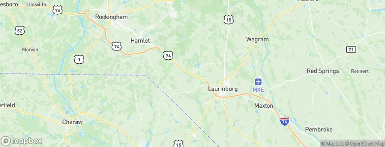 Laurel Hill, United States Map