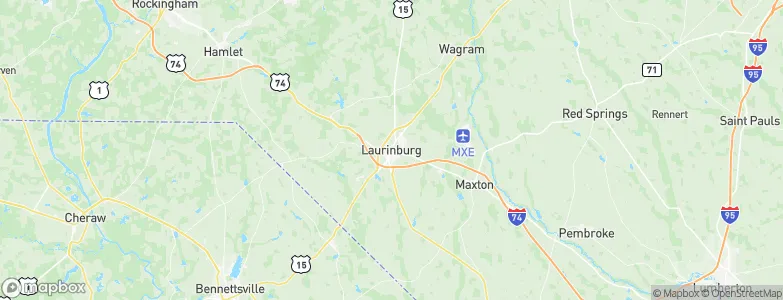 Laurinburg, United States Map