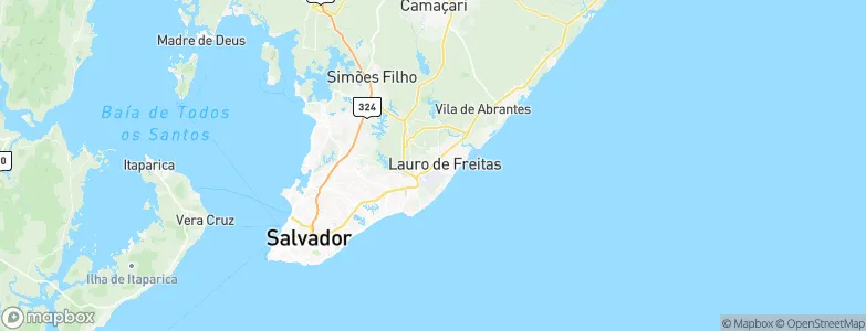 Lauro de Freitas, Brazil Map